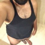 Big moobs guy teasing his hot body and curves in pics