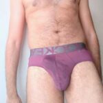 Hairy desi daddy shows off his hot body in briefs