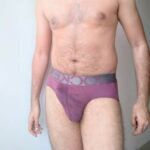 Hairy desi daddy shows off his hot body in briefs