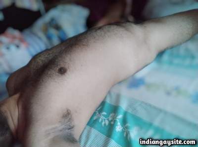 Slutty desi boy teasing his hot naked body in poses