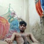 Rock hard cock of a sexy naked desi hunky man