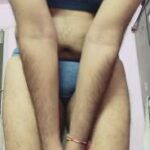 Naked desi man exposing body in bra and panties