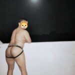 Horny gay man teasing his sexy big ass in pics