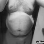 Hairy naked bear teasing chub body and big ass 1