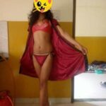 Crossdressing Indian man teasing in a saree in pics