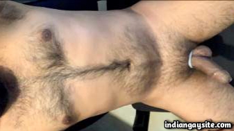 Hairy naked man pics showing a hot Indian gay man