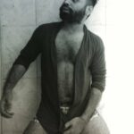 Hairy hot hunk teasing sexy figure and dick in undies