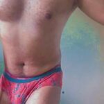 Horny nude boy teasing sexy body in tight undies pics