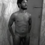 Naked young guy teasing his sexy body in gay porn pics