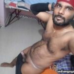 Sexy hot man teasing his naked body and dick in pics