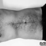 Gay porn pics of a horny man in black and white nudes