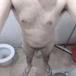 Sexy smooth guy teasing his amazing naked body in pics