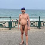 Sexy gay exhibitionist sharing his hot naked pics in public