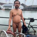 Sexy gay exhibitionist sharing his hot naked pics in public