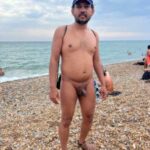 Sexy gay exhibitionist sharing his hot naked pics in public