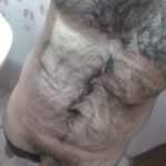 Desi hairy daddy teasing hot furry chest in pics