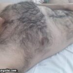 Desi hairy daddy teasing hot furry chest in pics