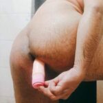 Slutty boy pics of horny guy fucking himself with dildo