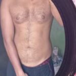 Fit sexy man teasing gay self in hot pics