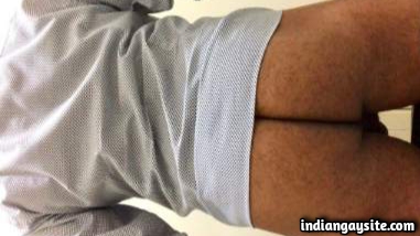 Sexy furry ass of a horny and hot Indian gay man