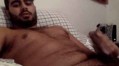 hairy guy masturbating