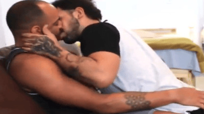 gay men kissing