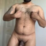 Hairy hot bear teasing his sexy nude gay pics