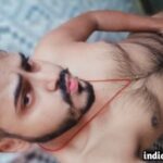 Sexy hairy guy teasing hot nude body in shower pics